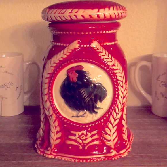 Blue Sky Ceramics Heather Goldminc 2012  Handsome Red Rooster Cookie Jar - Picture 3 of 6